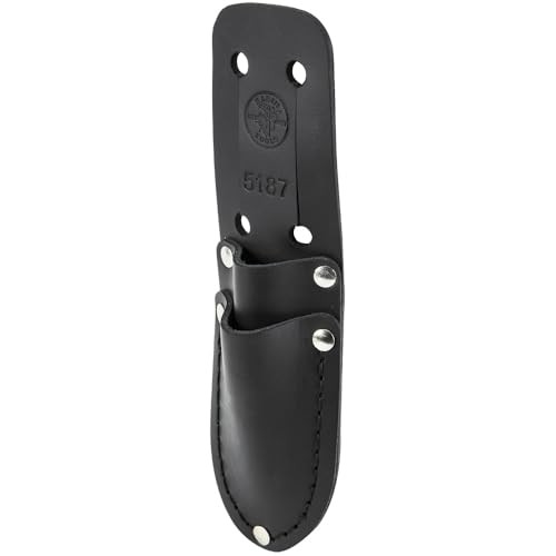 Klein Tools 5187 Scissors & Cable-Splicer’s Knife Holder, Brown