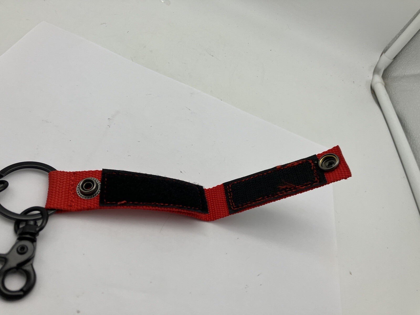 Tape Thong for Tool Belt Or Bag Electricians Tape Holder Chain Red Belts To 2.5″