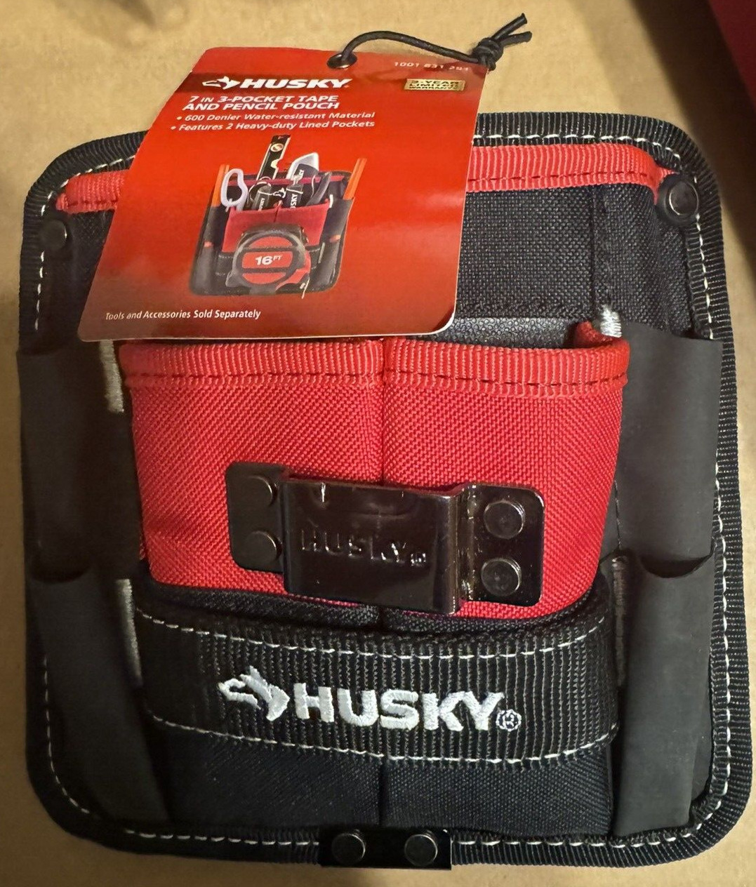 Husky 12 In. and 15 In. Tool Bag Combo NEW + 2 Bonus Tool Pouches