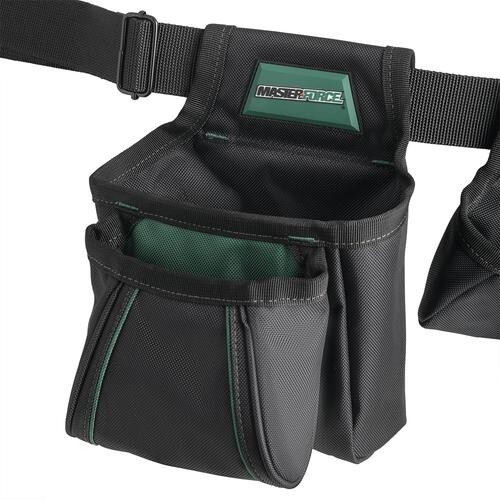 12 Pocket Handyman Poly Tool Belt Steel Hammer Holder Utility Pouch Storage