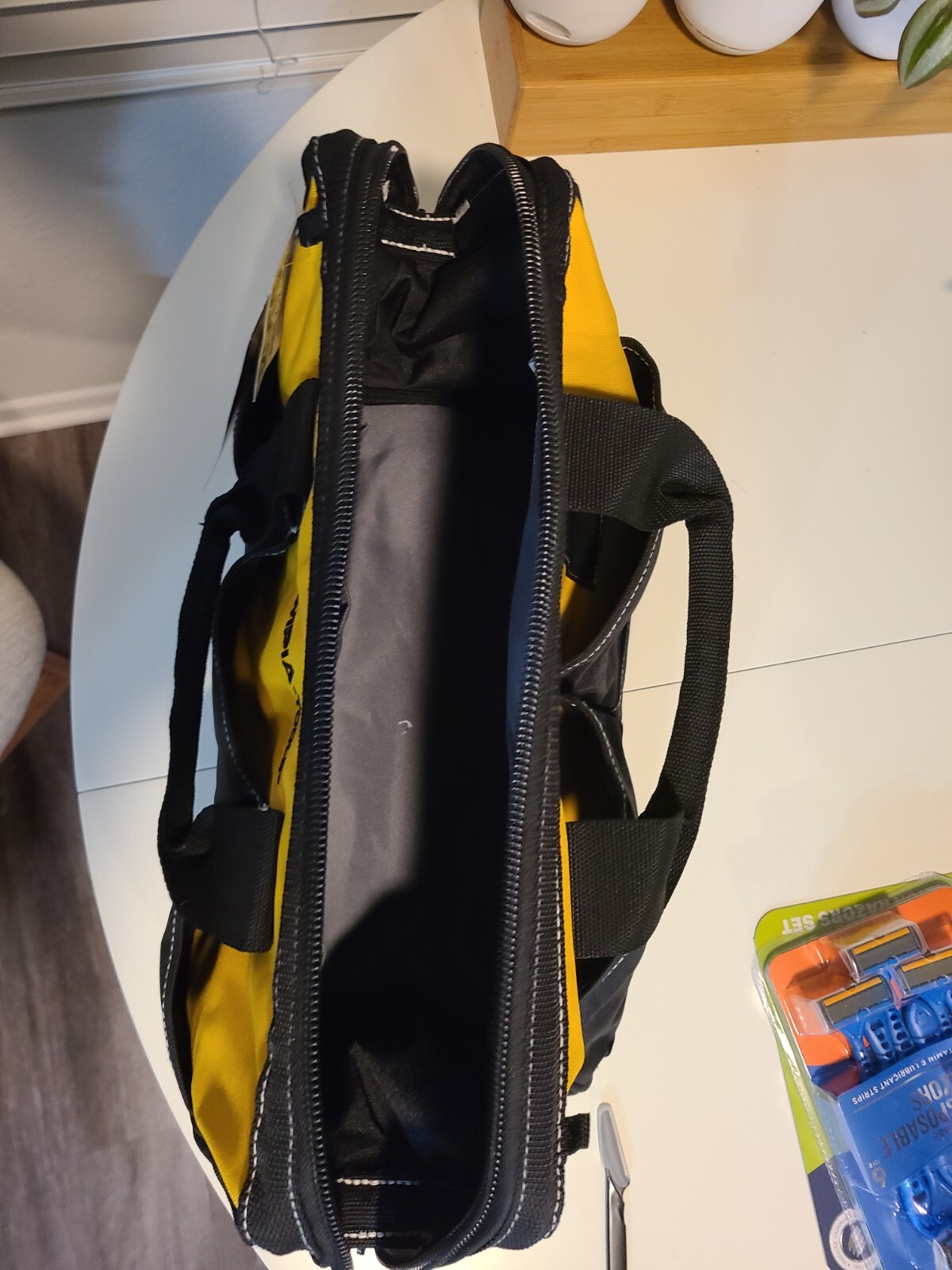 Olympia Tool Bag 15″ Heavy Duty Tools Bag Yellow W/ 8 Pockets Adjustable Strap