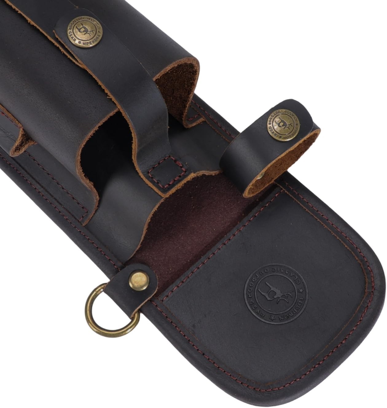 Handcrafted Leather Axe Sling with Pouch & File Holder for Campers & Loggers