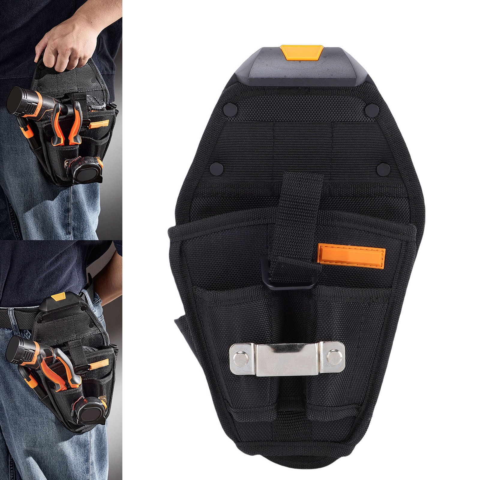 11.4 Inch Tool Bag Waist Belt Tool Organizer For Electrician Carpenter
