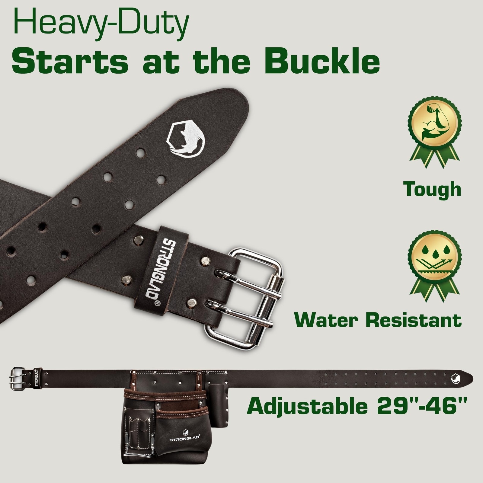 STRONGLAD Tool Belt – Carpenter Tool Belt – Electrician Tool Belt, Electrician T
