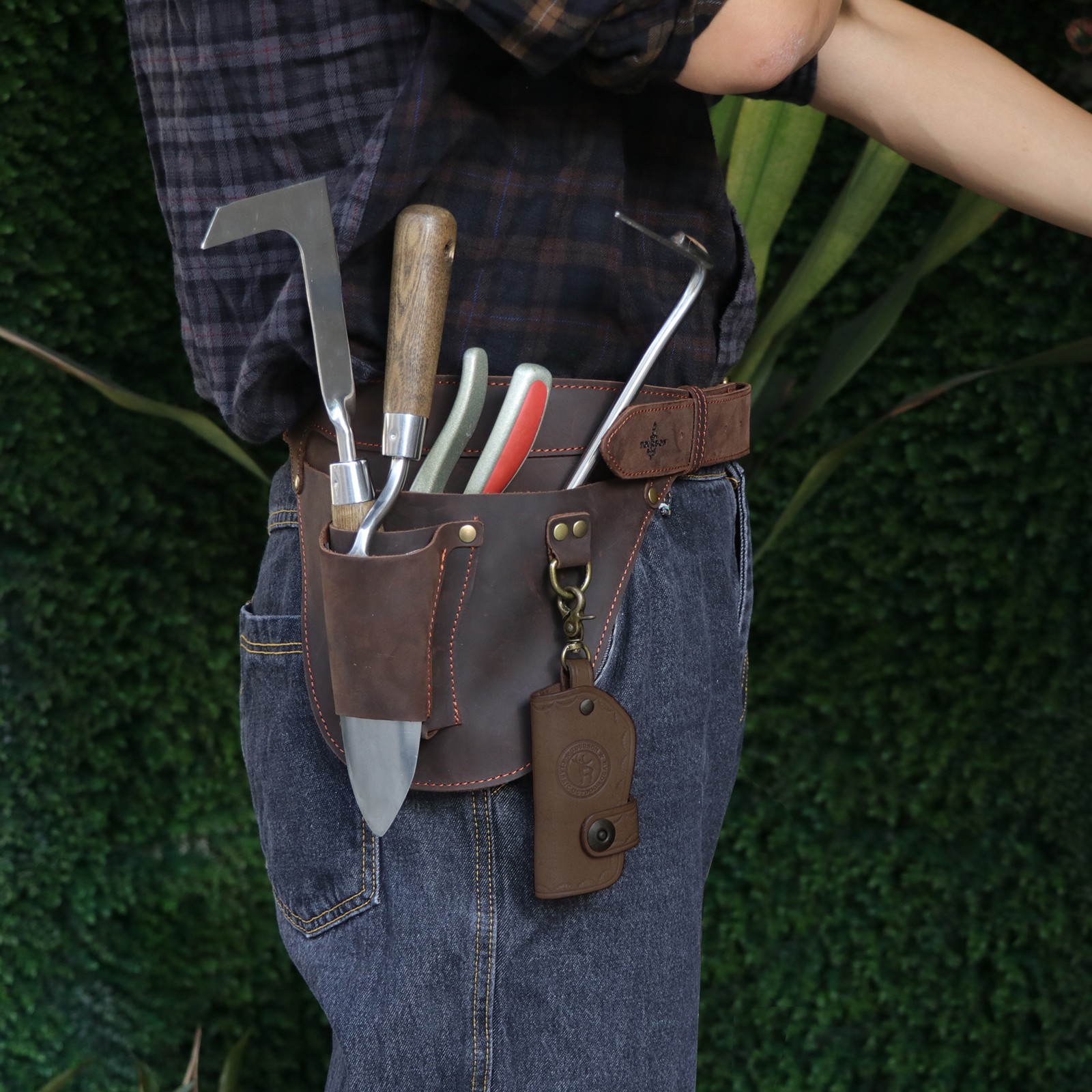 TOURBON Garden Tool Pack Florist Belt Bag Storage Pouch Electrician Tool Holster