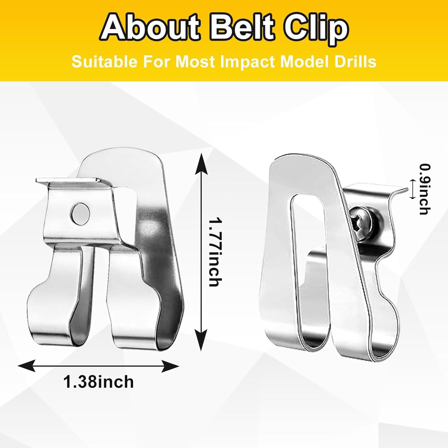 4PCS Belt Clip for Ryobi, Belt Hook with Screw for Ryobi and Ridgid 18 Volt T…