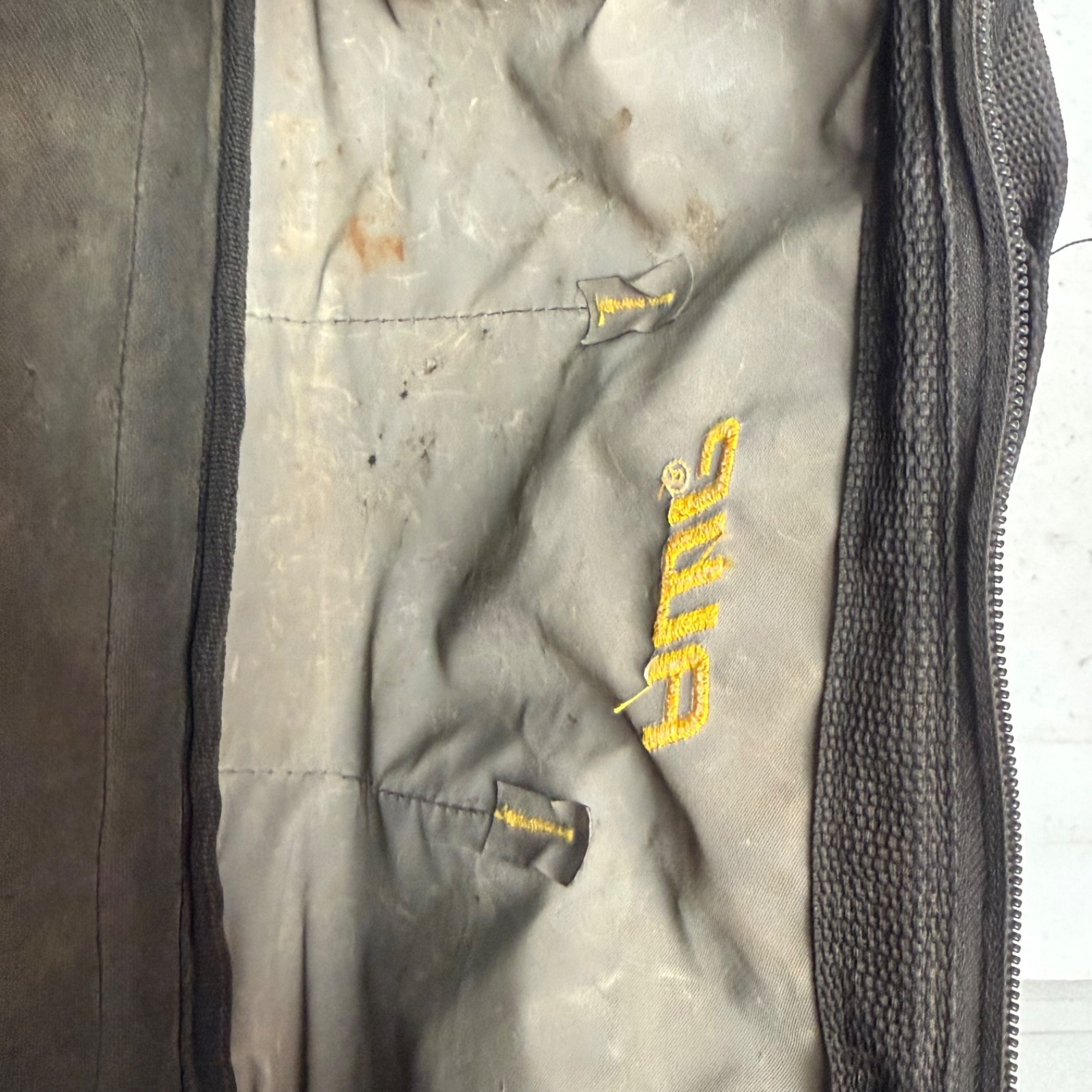 AWP 0552595 13″ Tool Bag Gray Black Yellow 3 Pocket Heavy Duty Storage