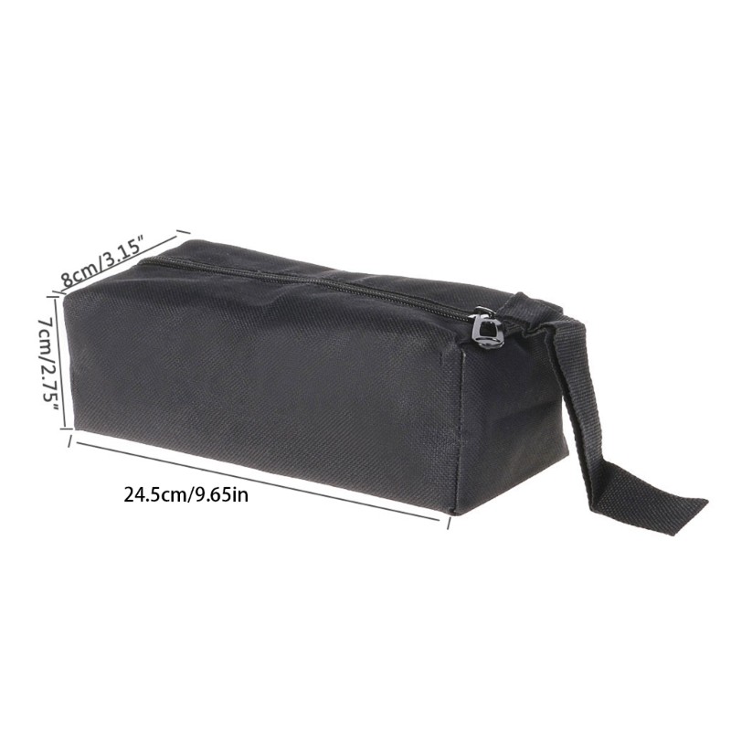 600D Oxford Canvas Hand Tool Bag Screw Nails Drill Bit Metal Parts Storage for C