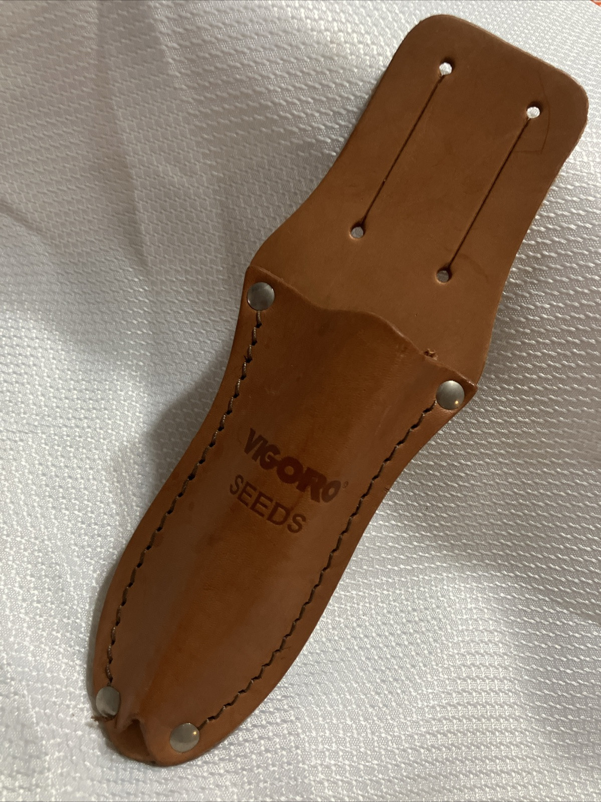 Vintage Vigoro Seeds Gardening/Farming Tool Leather Sheath 8.5″