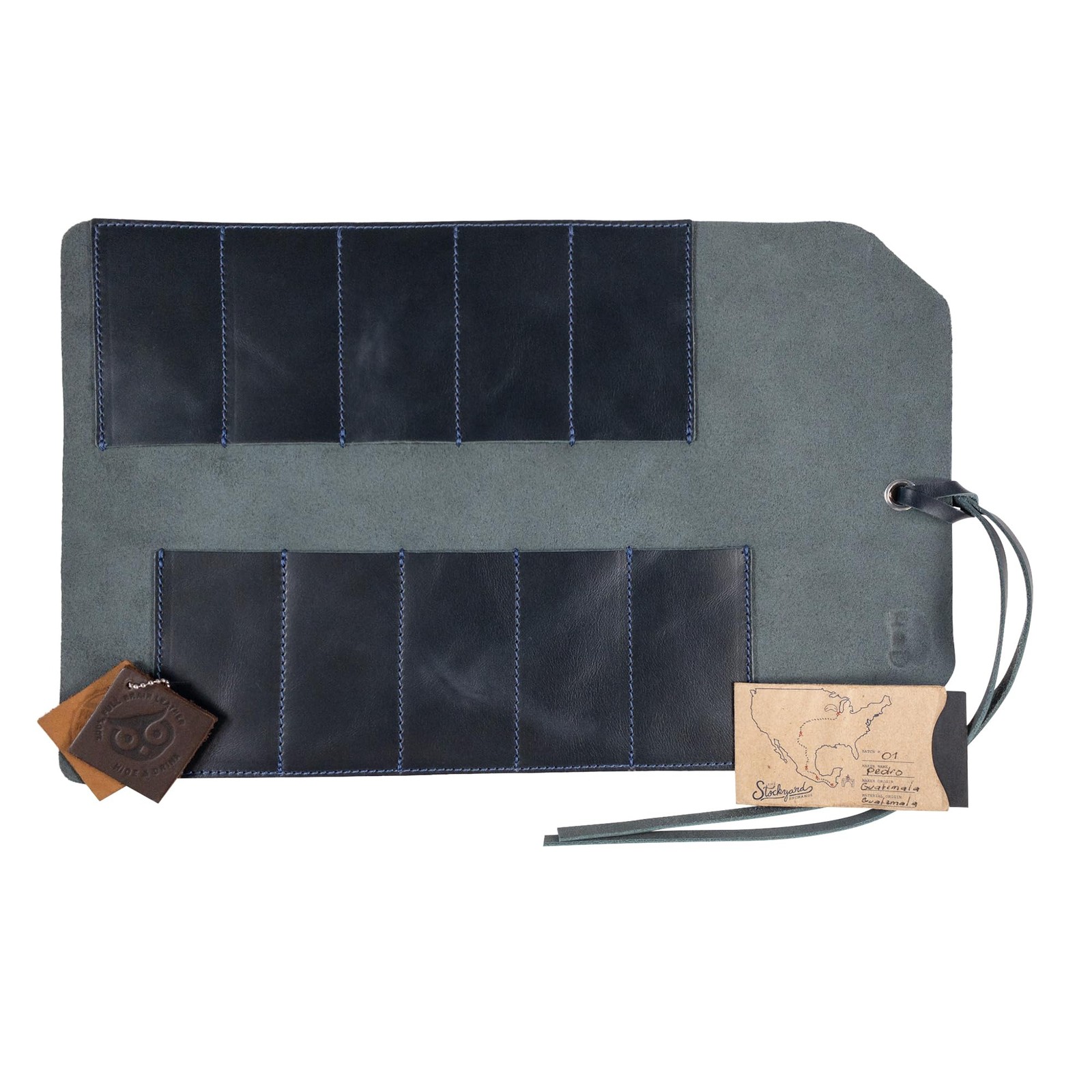 Hide & Drink Hide Drink Rustic Small Tool Roll-Up Bag 10 Slots Portable