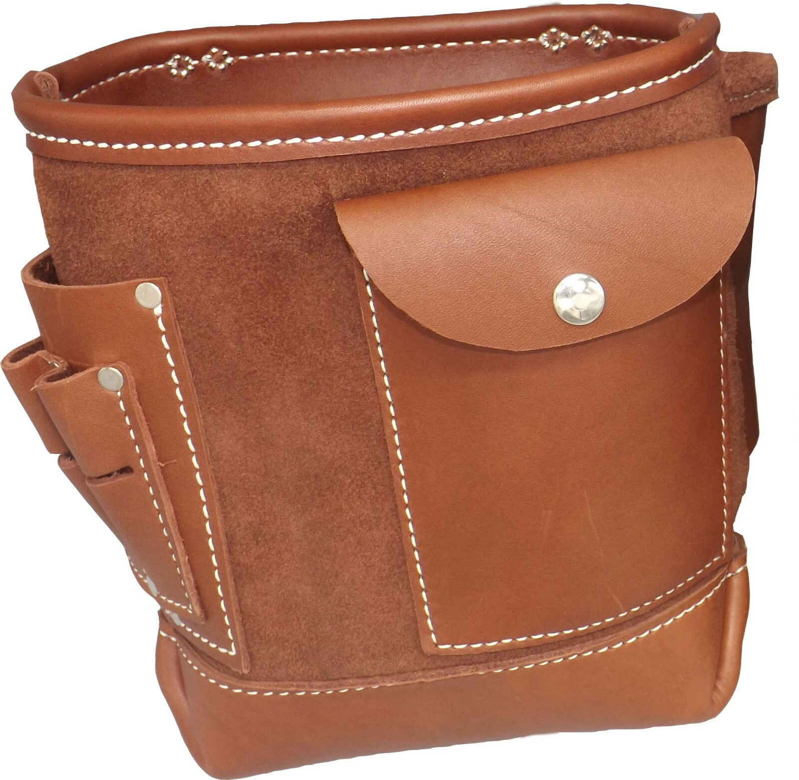 IRONWORKER TOOL POUCH – Amish Handmade Leather Work Bolt & Bull Pin Bags USA