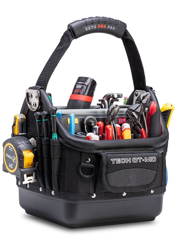 Veto Pro Pac Tech OT MD Blackout Deep Base Open Top Tool Bag