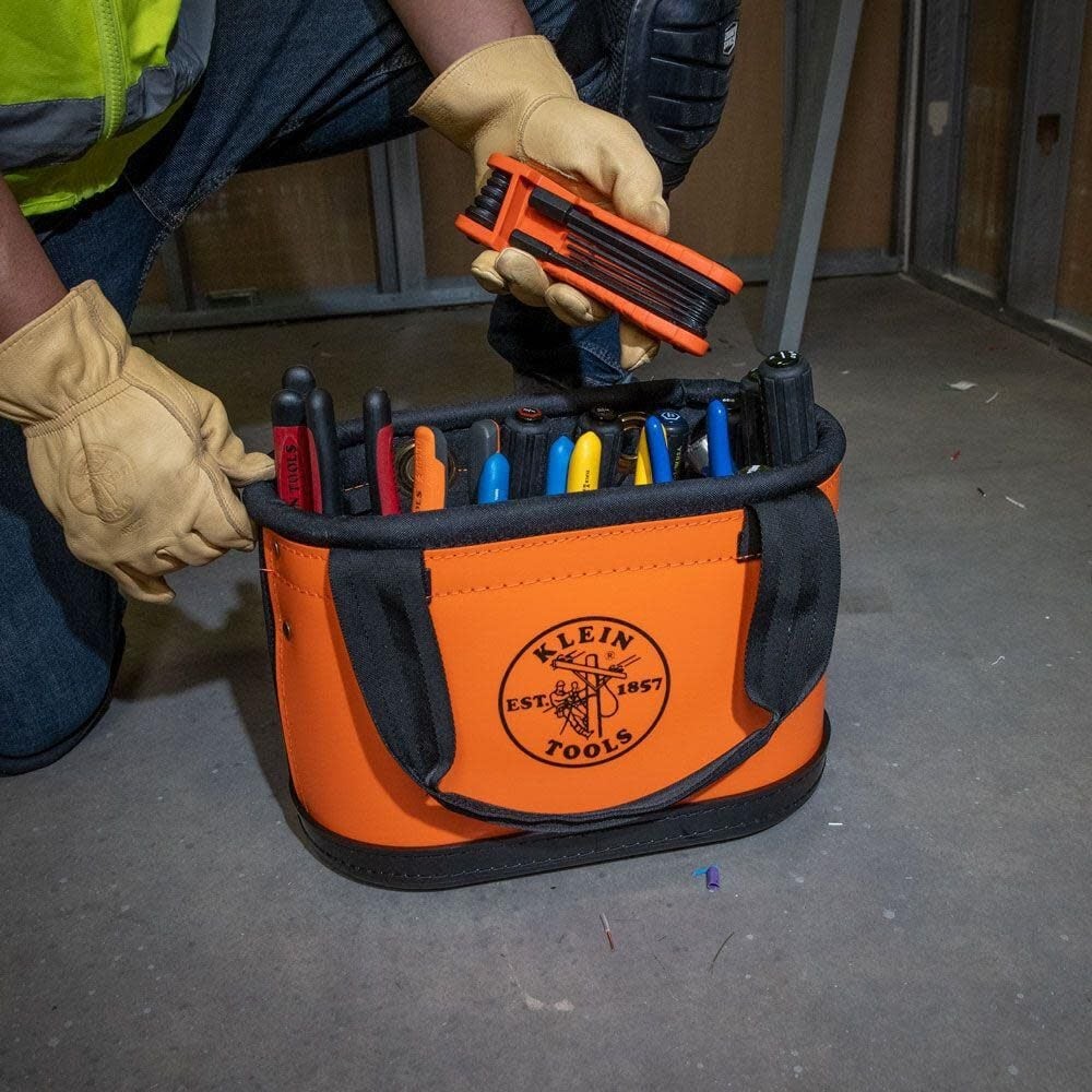 Klein Tools Hard Body Oval Bucket Orange/black