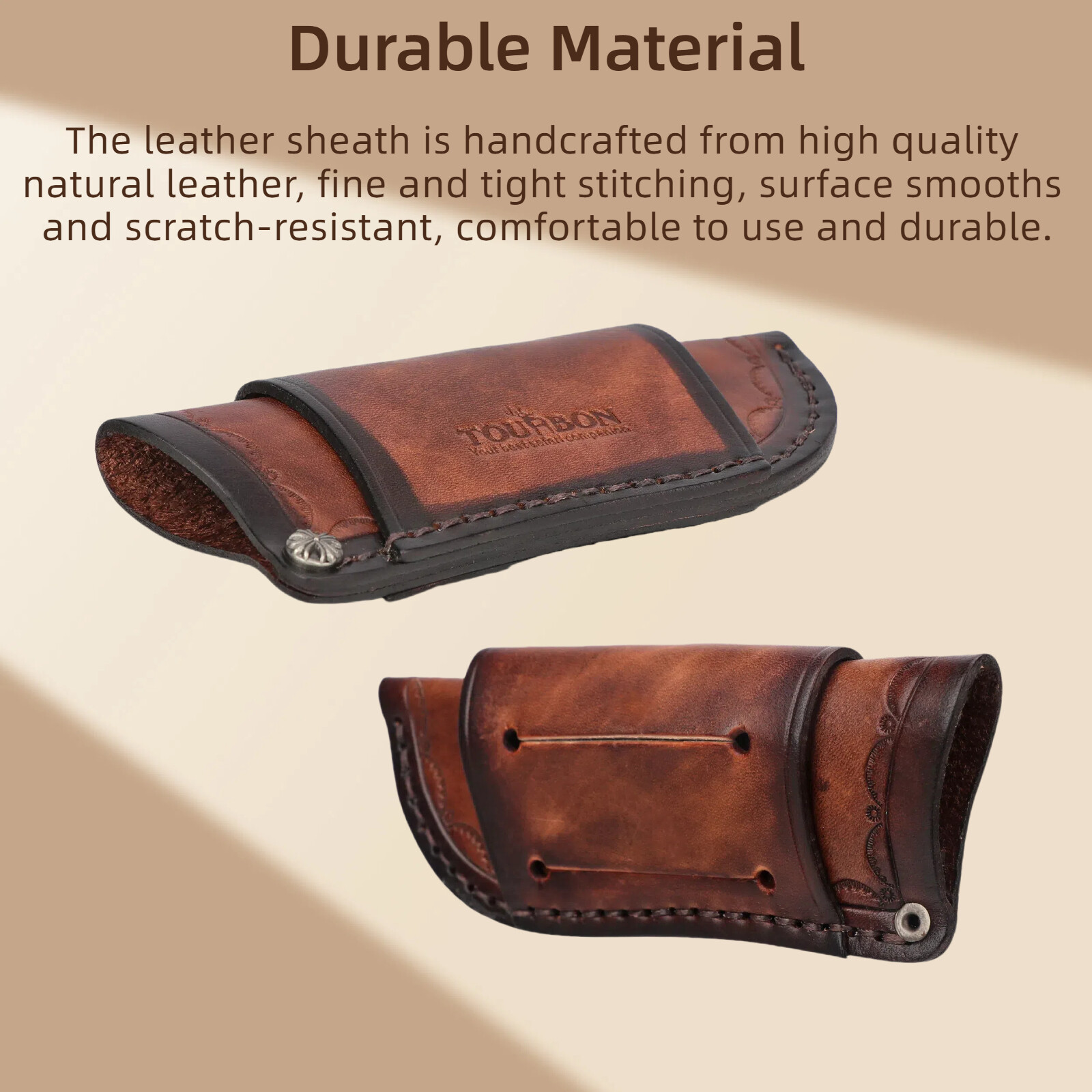 Leather Knife Sheath Fixed Blade Protect Cover Pocket Knives Carrying Belt Pouch