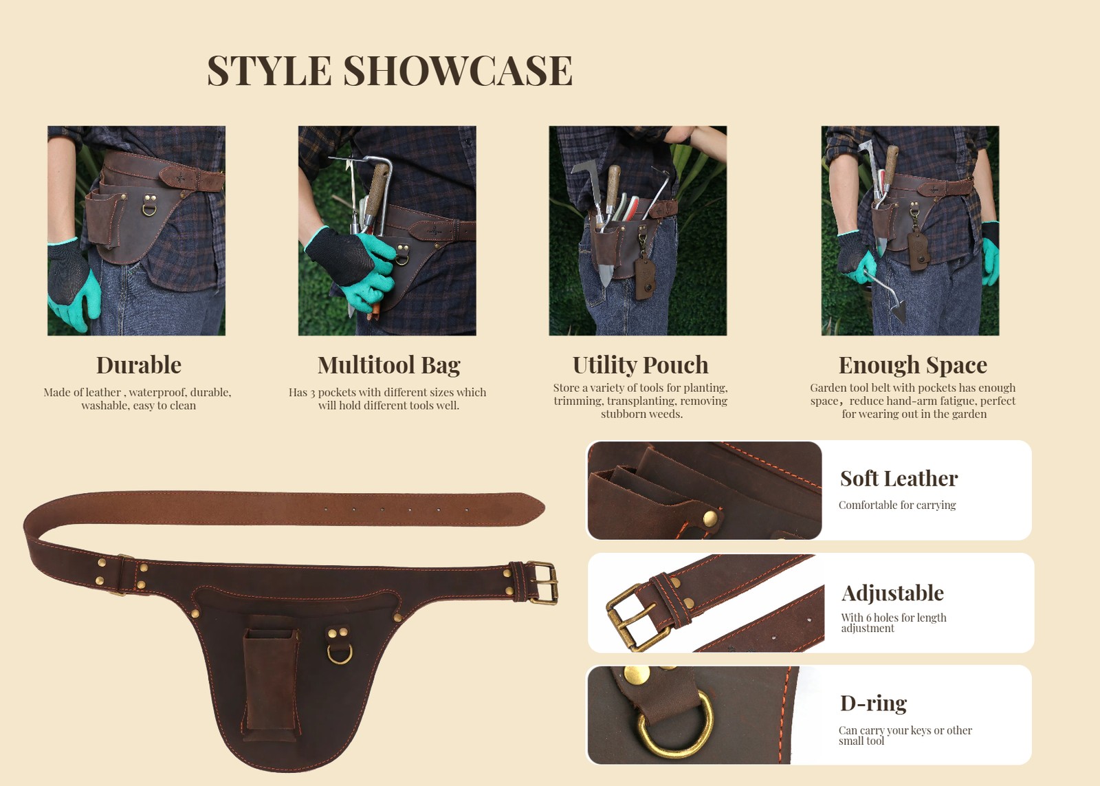 Tools Carry Belt Holster Garden Tool Florists Farmer Pouch LOW PRICE