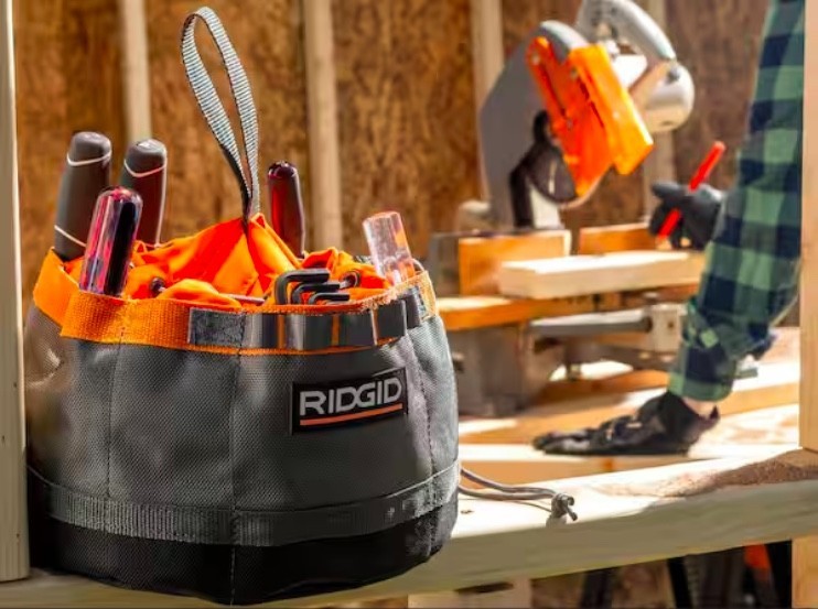 10 in. 19 Pocket Grade Small Parts Organizer Tool Bag