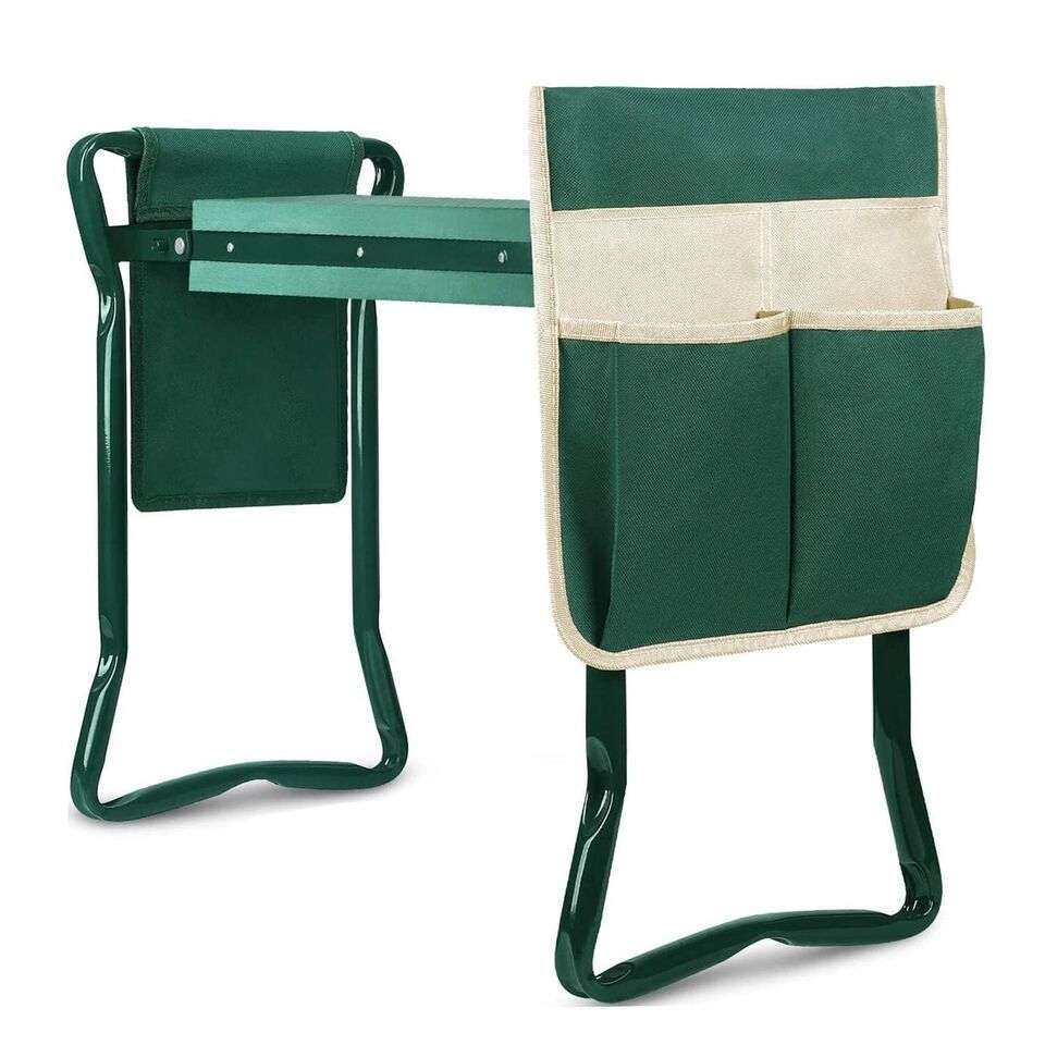Garden Kneeler Seat EVA Folding Portable Tool Side Pouch Bag for Bench