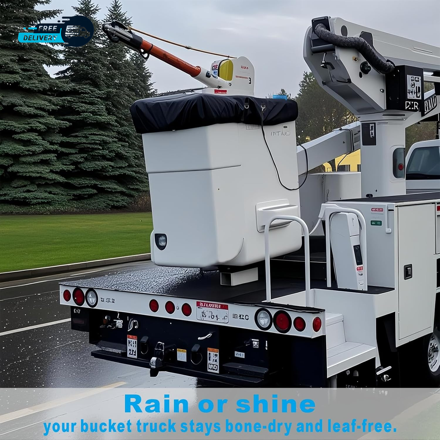 Bucket Truck Cover – Double Layer Oxford Cloth Fits 1 Man Vinyl Bucket