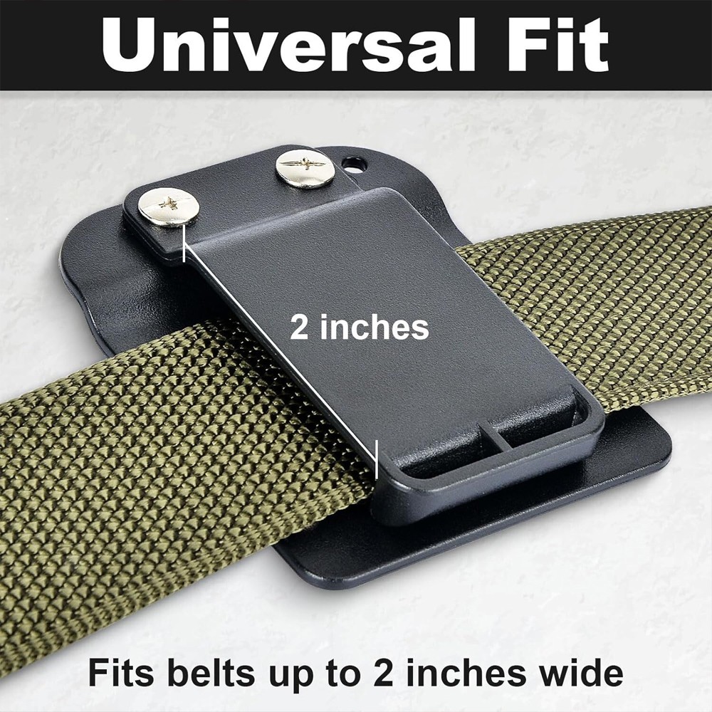 2PACK Clip-On Tool Belt Drill Holder | Holster for Cordless Drill, Impact Nailer