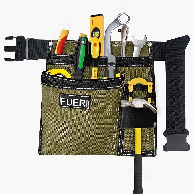 FUERI Tool Belt Bag Pouch Men Nylon Tools Belts Pouches for Construction