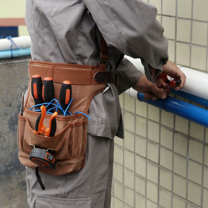 TOURBON Framer Tool Rig Belt Bag Harness Pack Carpenter Bag Drill Pouch Small