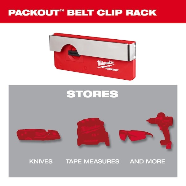 Milwaukee Tool 48-22-8344 Packout Belt Clip Rack