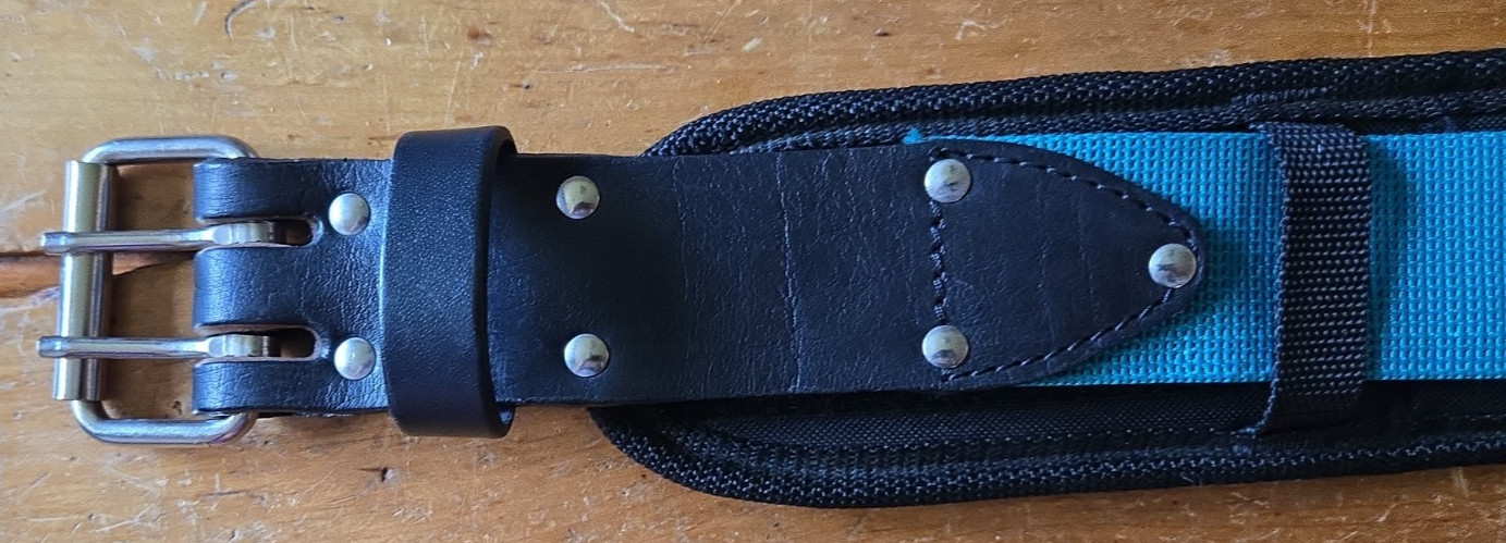 Makita Heavy Duty Tool Belt Back Support Strap Multiple Pouches 56″ Long NEW