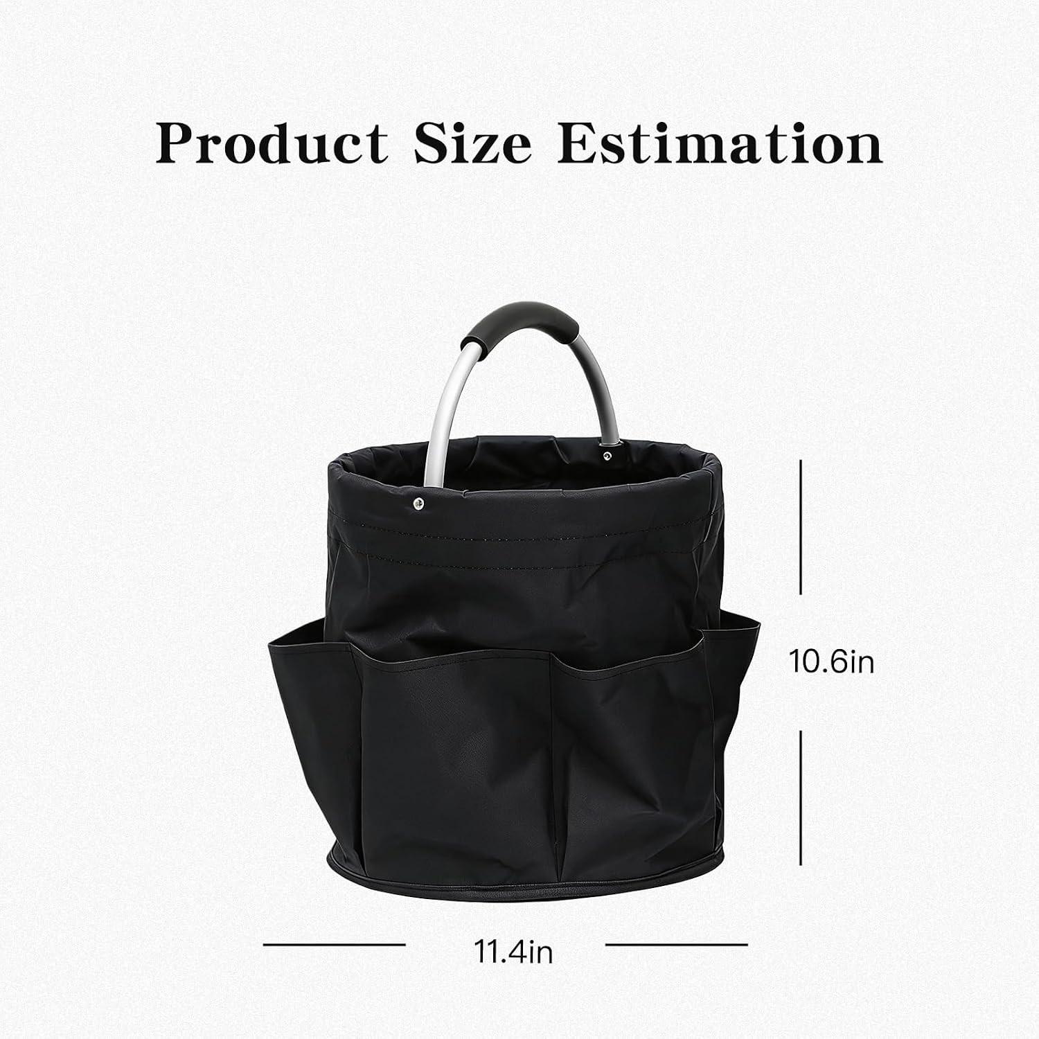 Organizador herramientas plegable 17L con 6 bolsillos y asa para hogar y jardin