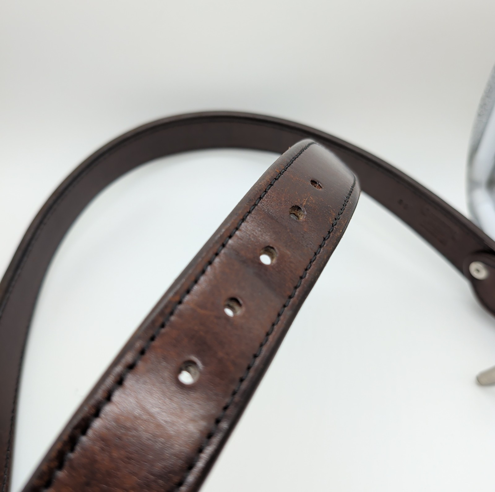 Vtg OCCIDENTAL Leather 5008 1.5″ W35-39 Working Mans Belt America’s Best 37″ VG+