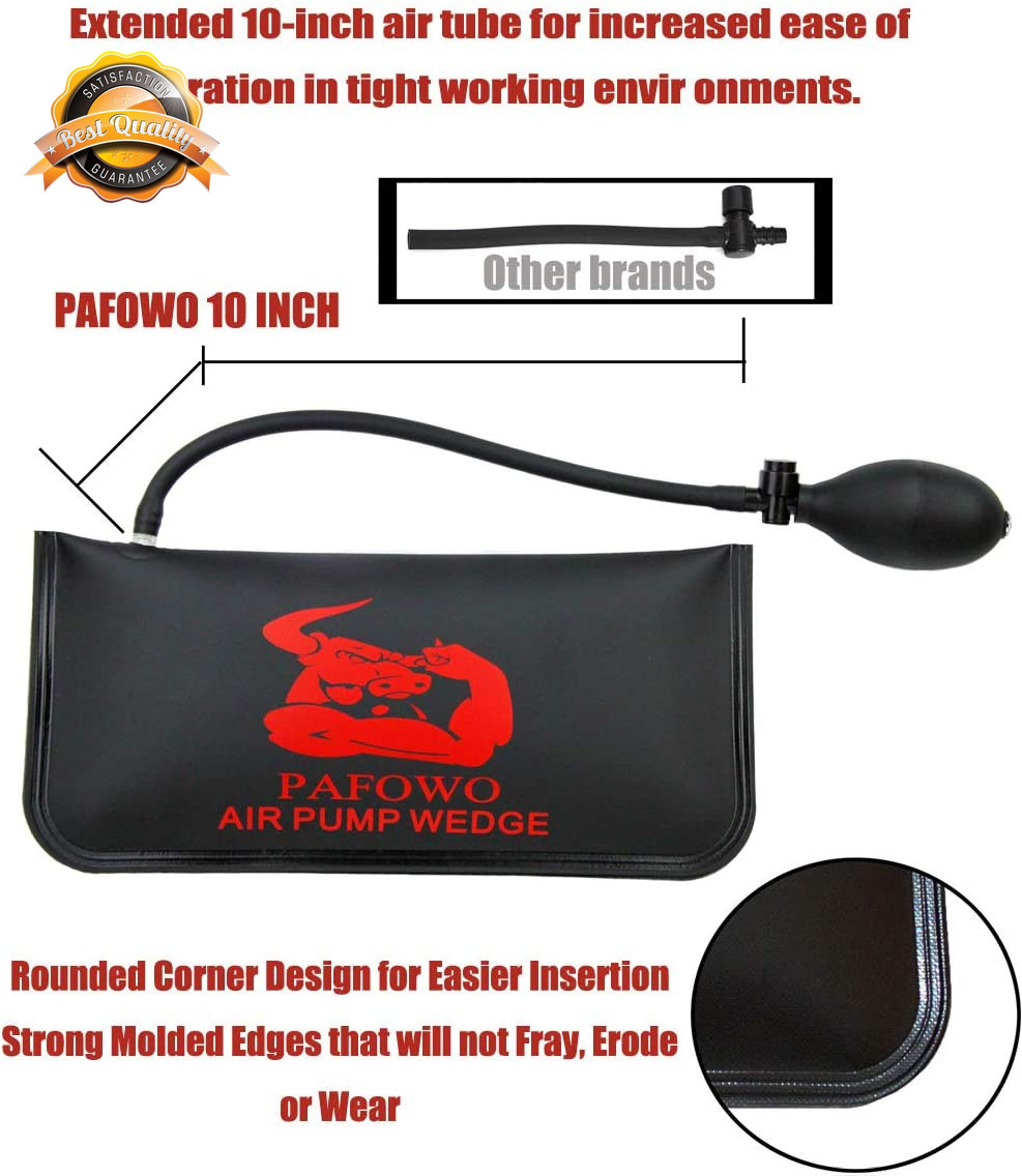 3pc Air Wedge Bag Pump 300lb Rating Inflatable Shim Leveling Tool Kit