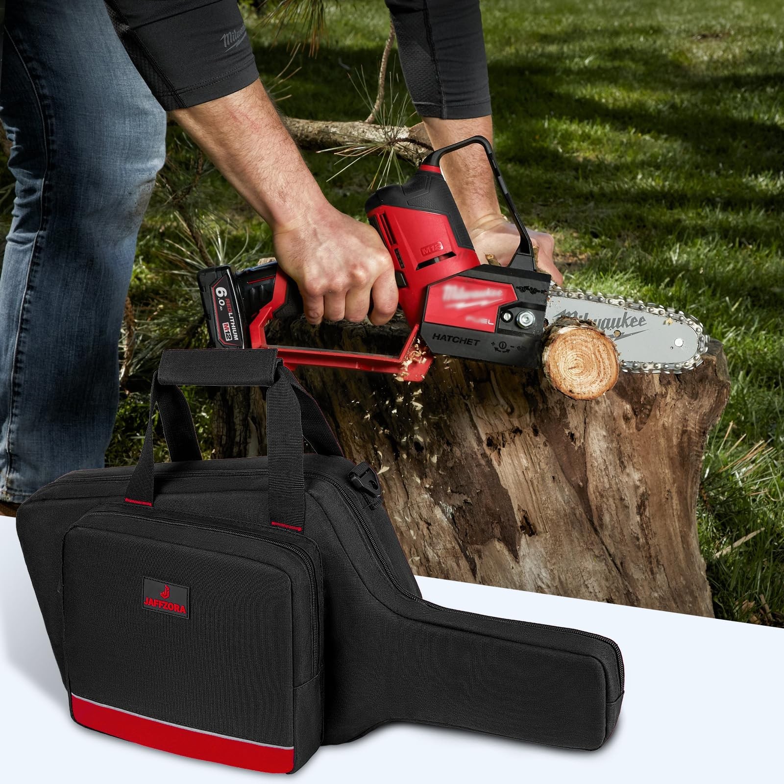 Mini Chainsaw Case Compatible with Milwaukee Electric 22 x 3.5 x 9 inches