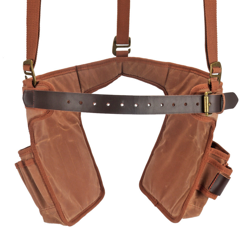 Canvas Framer Tool Rig Belt Bag Carpenter Harness Pack Drills Pouch in Small