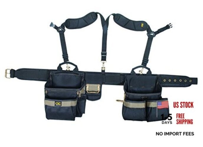 CLC 1614 20 Pocket, Heavy Duty Framers 5 Piece Comfortlift Combo Tool Belt
