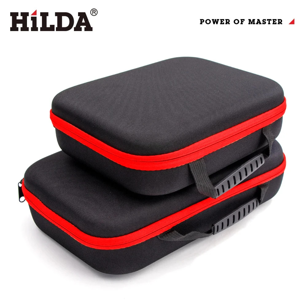 HILDA Large Capacity Tools Bag 3-size Available With Red Edges Tools Waterproof