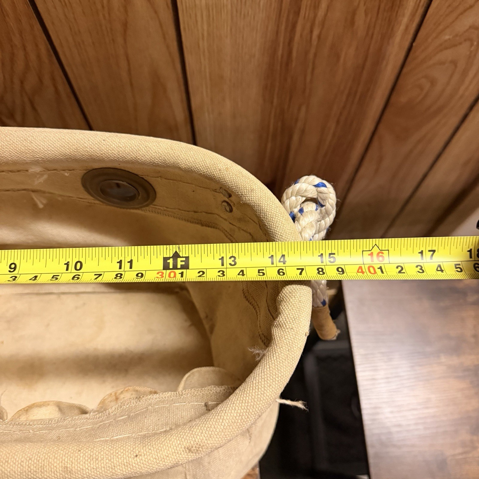 Vintage Estex 1800 Canvas Aerial Tool Bucket LILCO Lineman