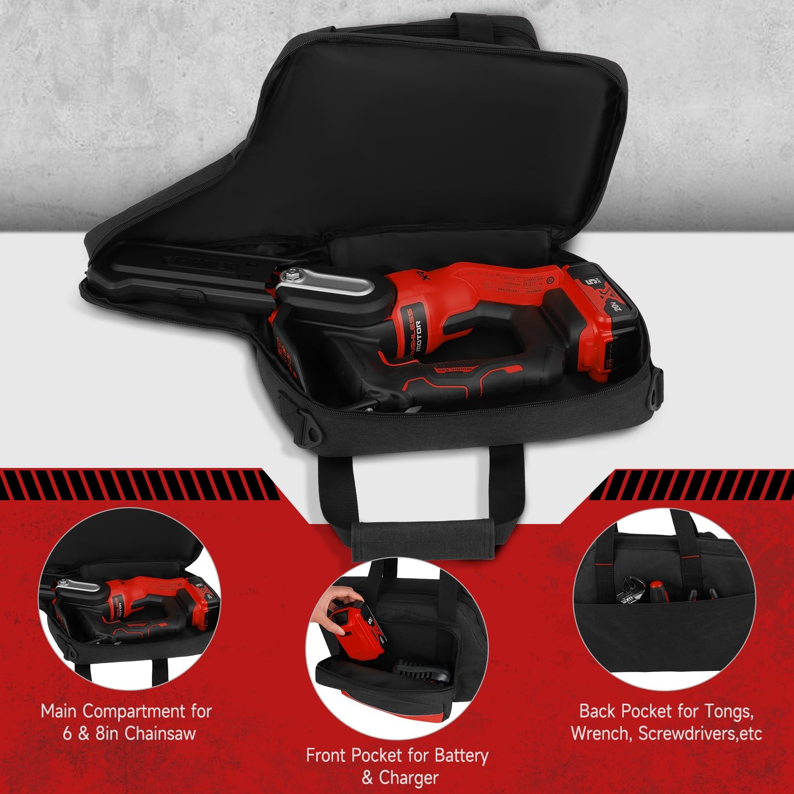 Mini Chainsaw Case with Milwaukee Tool M18/ M12/CRDLSS 12V Fuel Hatchet 6In 8…