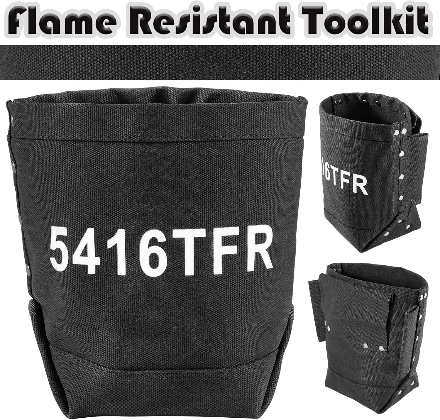 1 Pack Black Flame Retardant Tool Kit With Replacement Probe Tip Hole