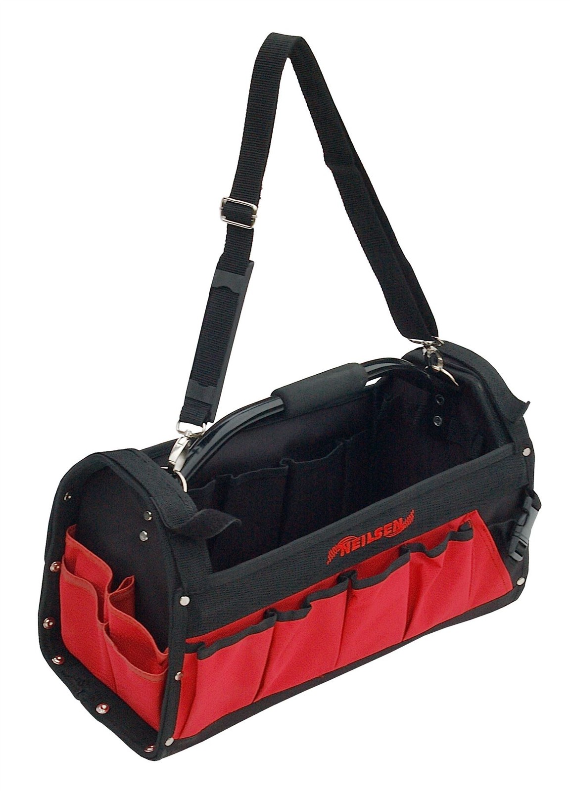 19 Pocket Tool Caddy 18in 460mm Open Tote Carry Bag Wide Access