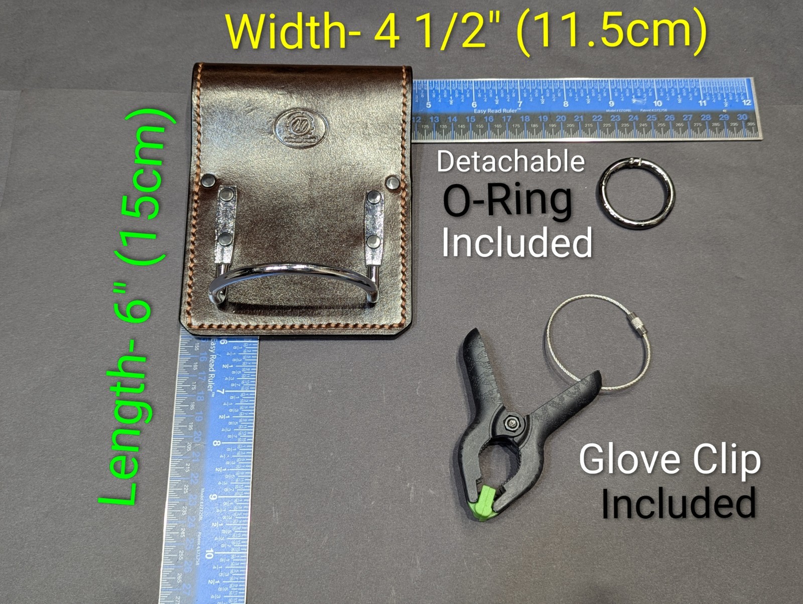 Hammer/Tool Handmade Leather Holster w/ Glove Clip «Only» (No Tools Included)