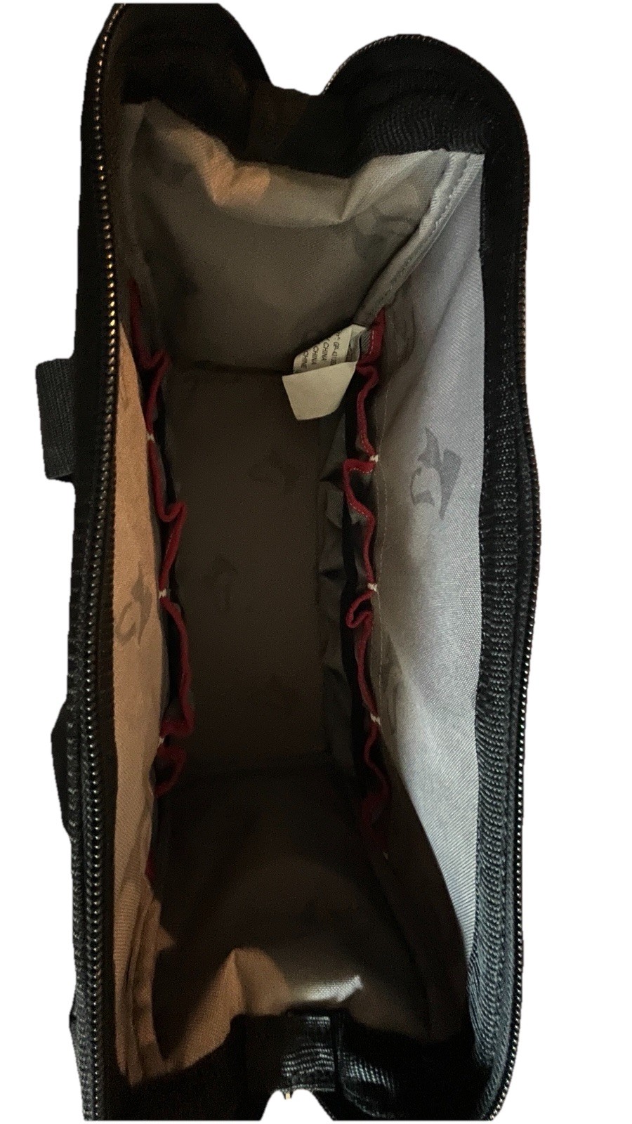 Husky Tool Bag Organizer Black Red Zip Top 13.5” Heavy Duty Contractor Tote