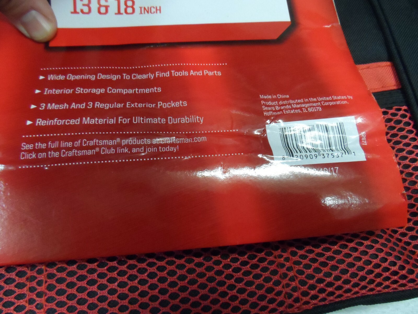 Craftsman 13″ and 18″ Tool Bag Combo Lot (3 total bags) – Part # 37537