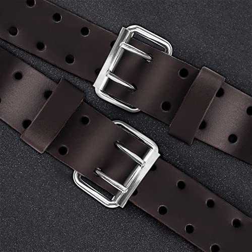 Genuine Leather Tool Pouch Bag with 2» Work Belt Included for ONLY BELT