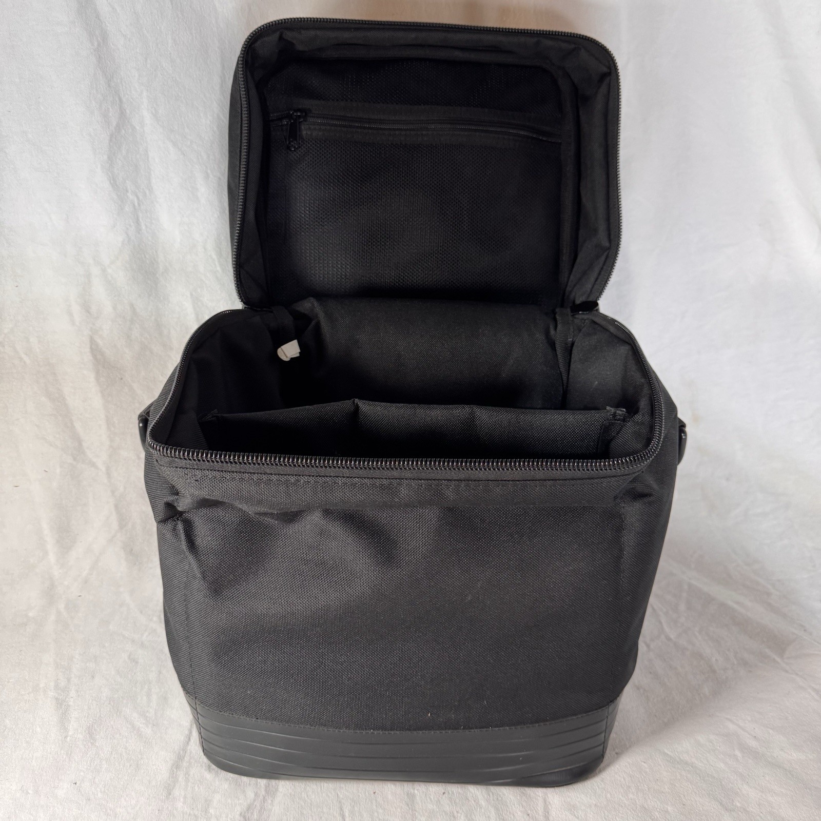 Large Cube Shaped Fluke Carry Bag Insulated Canvas w/ Handle 13”x9”x10”NO STRAP