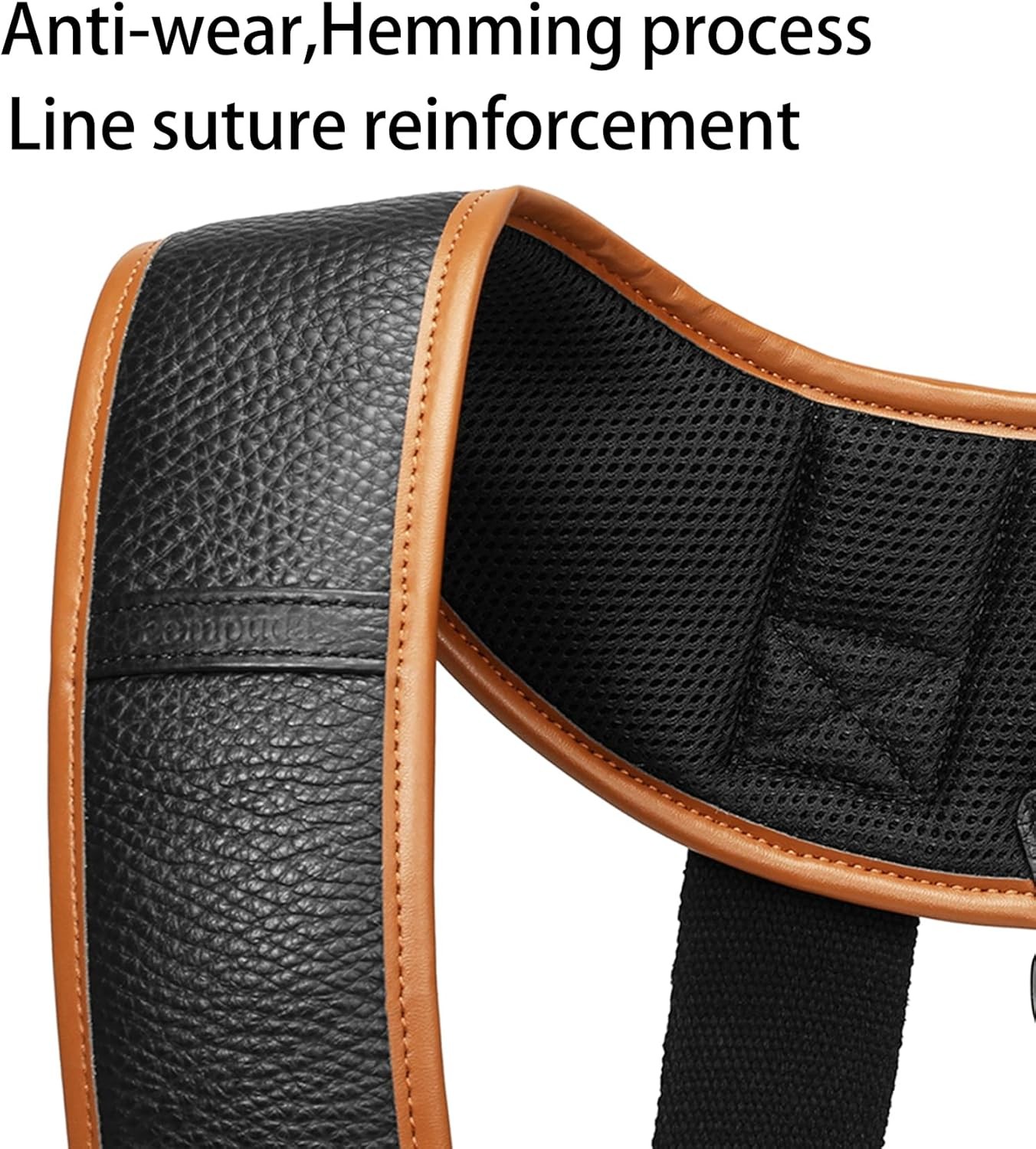 Adjustable Heavy-Duty Leather Tool Belt Suspenders for Work and Construction