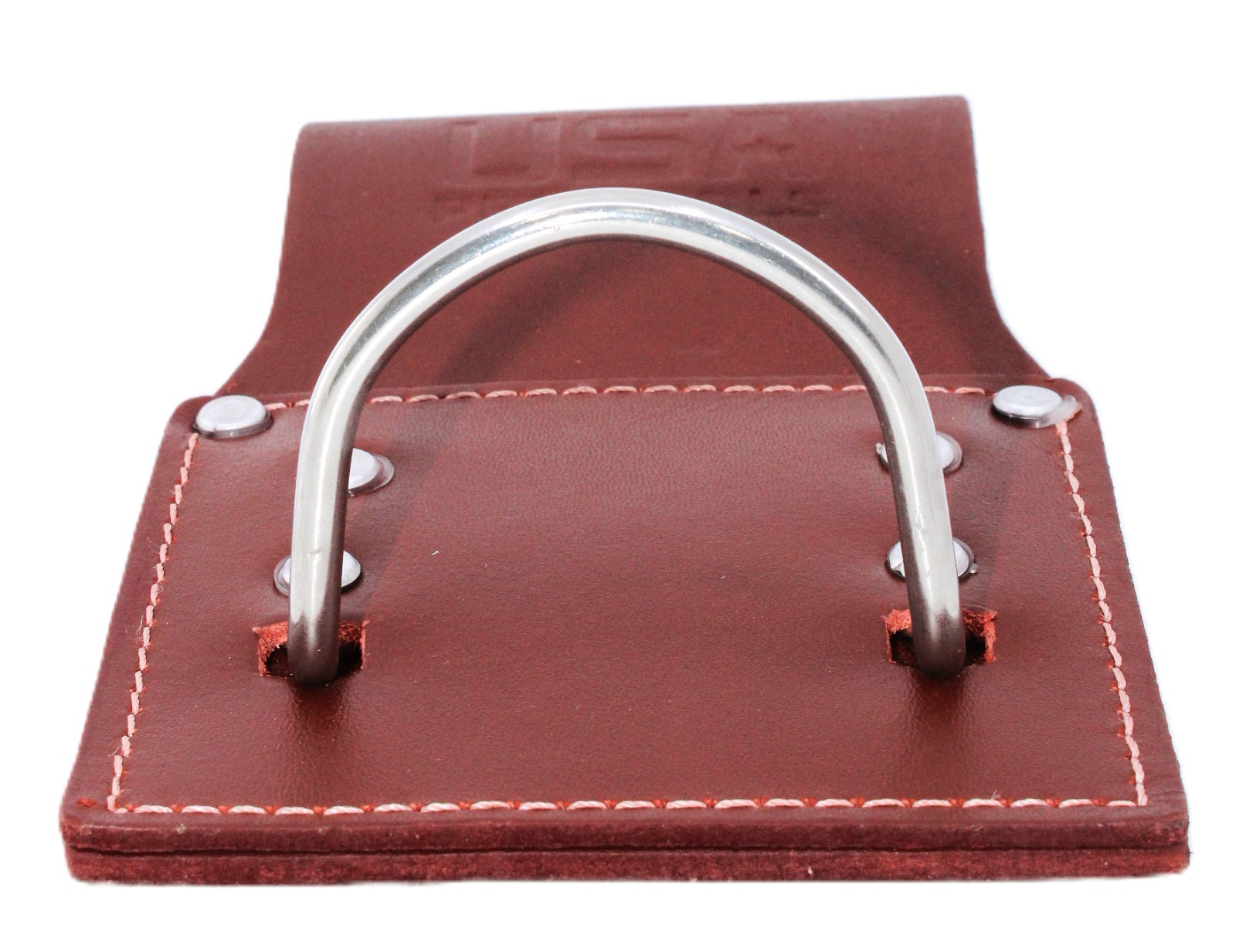 USA PRO TOOLS Grain Leather Hammer Holder – Heavy‑Duty Belt Loop with Rivets