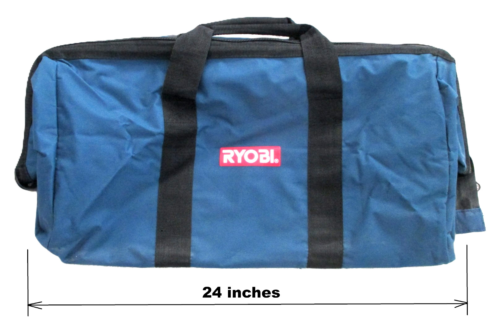 RYOBI Large OEM Contractor Tool Bag Case w/Pockets, Zipper & Handles 24″x13″x13″