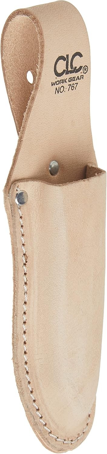 Luxurious Tan Leather Plier Holder – Secure Pocket for Tools Up to 10 Inches