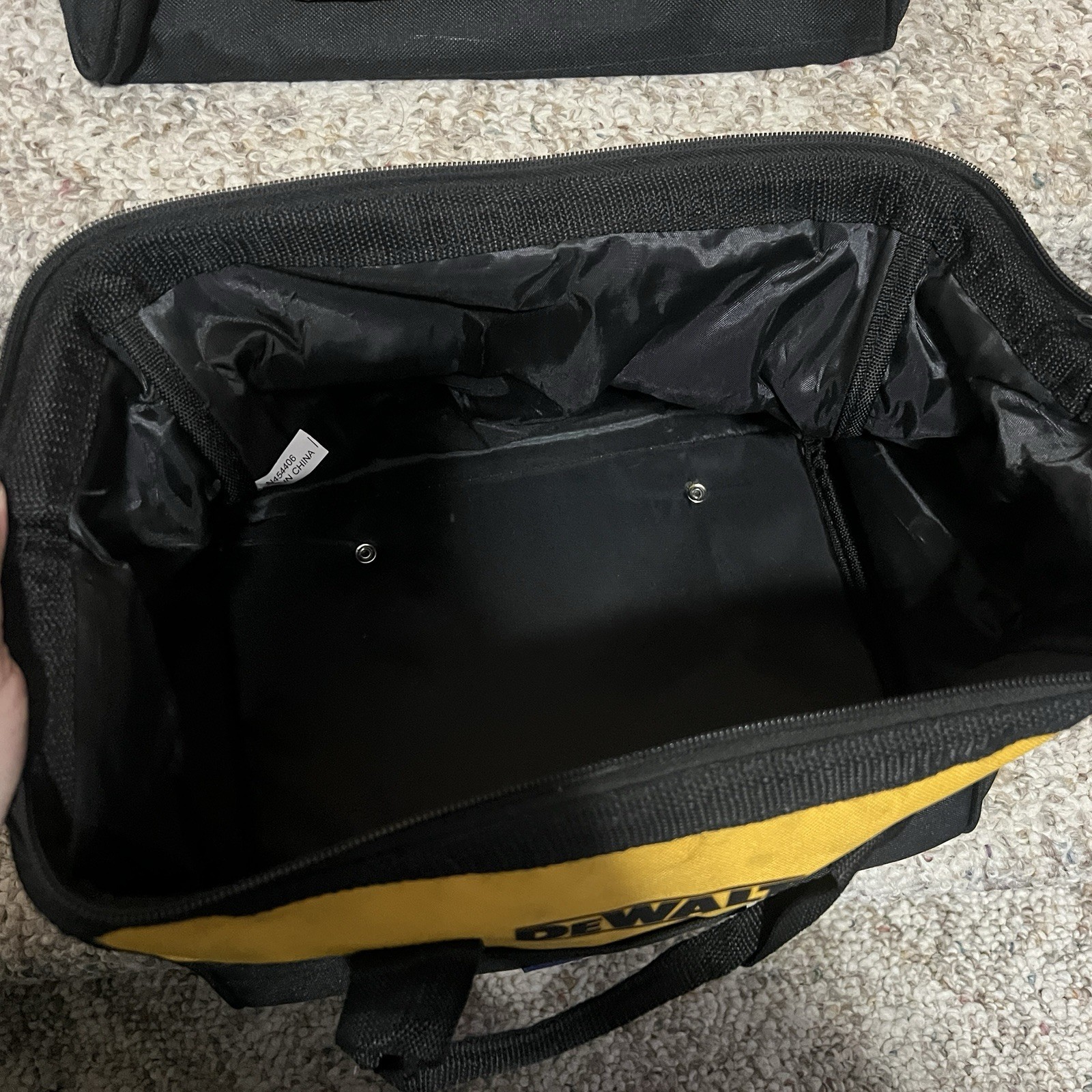 x2 DeWalt Tool Bag Heavy Duty Black and Yellow 12 Inch Portable Storage