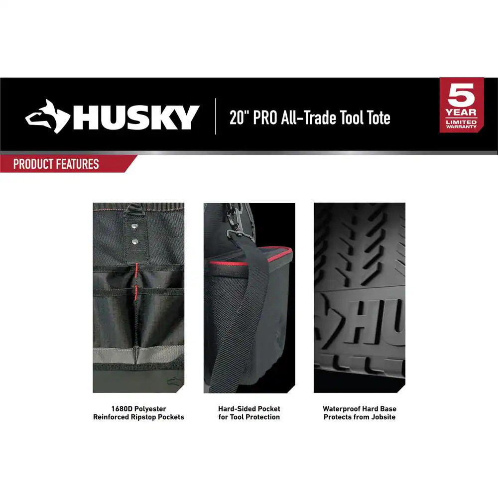 Heavy-Duty 20 In. PRO All-Trade Tool Tote