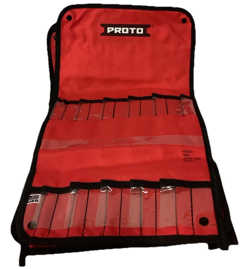 Proto Red Canvas 22 Pocket Tool Pouch Made In USA, New